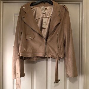 Sadie and Sage Blush Bike Jacket Large